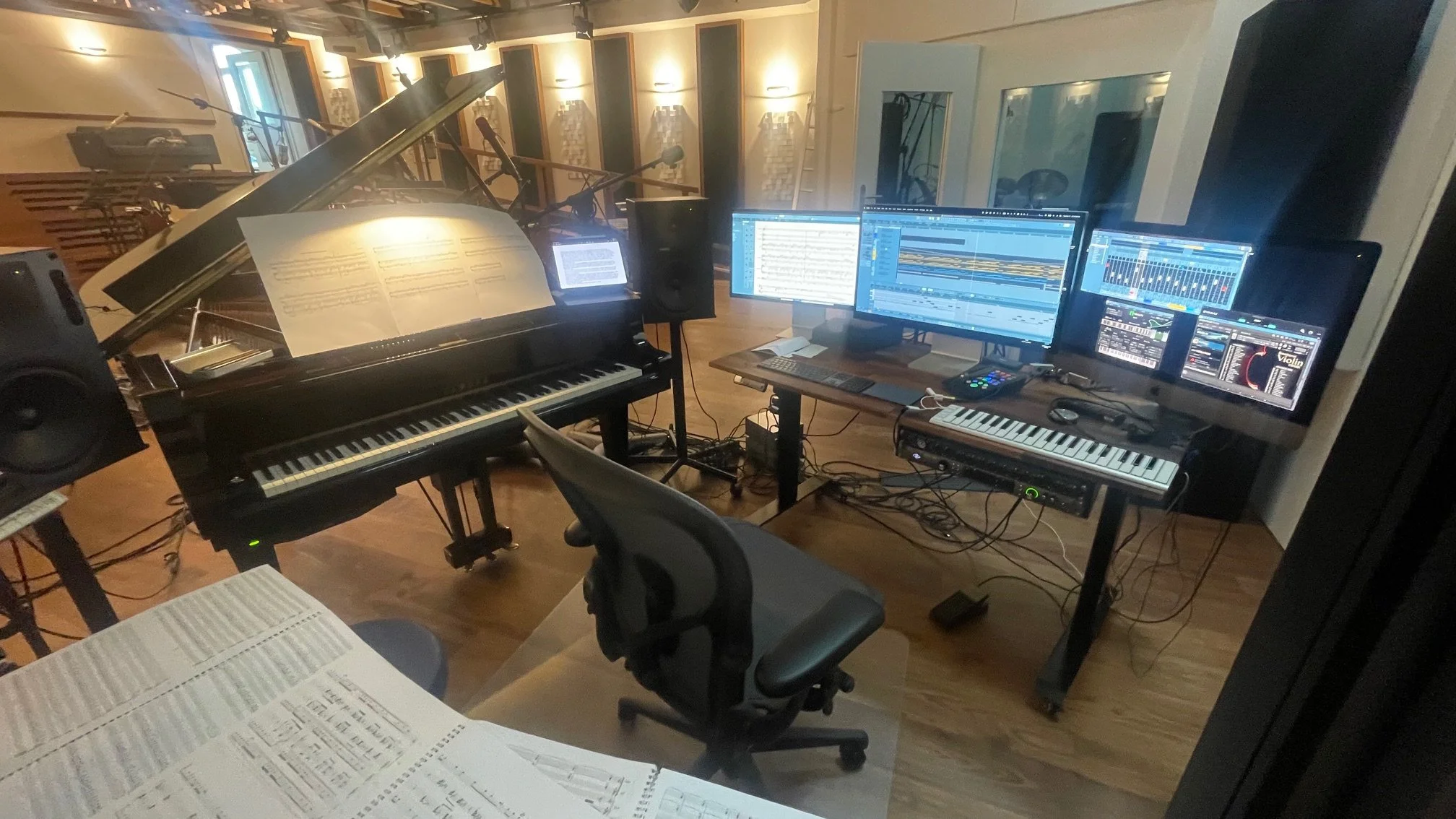 the composition station in the hall