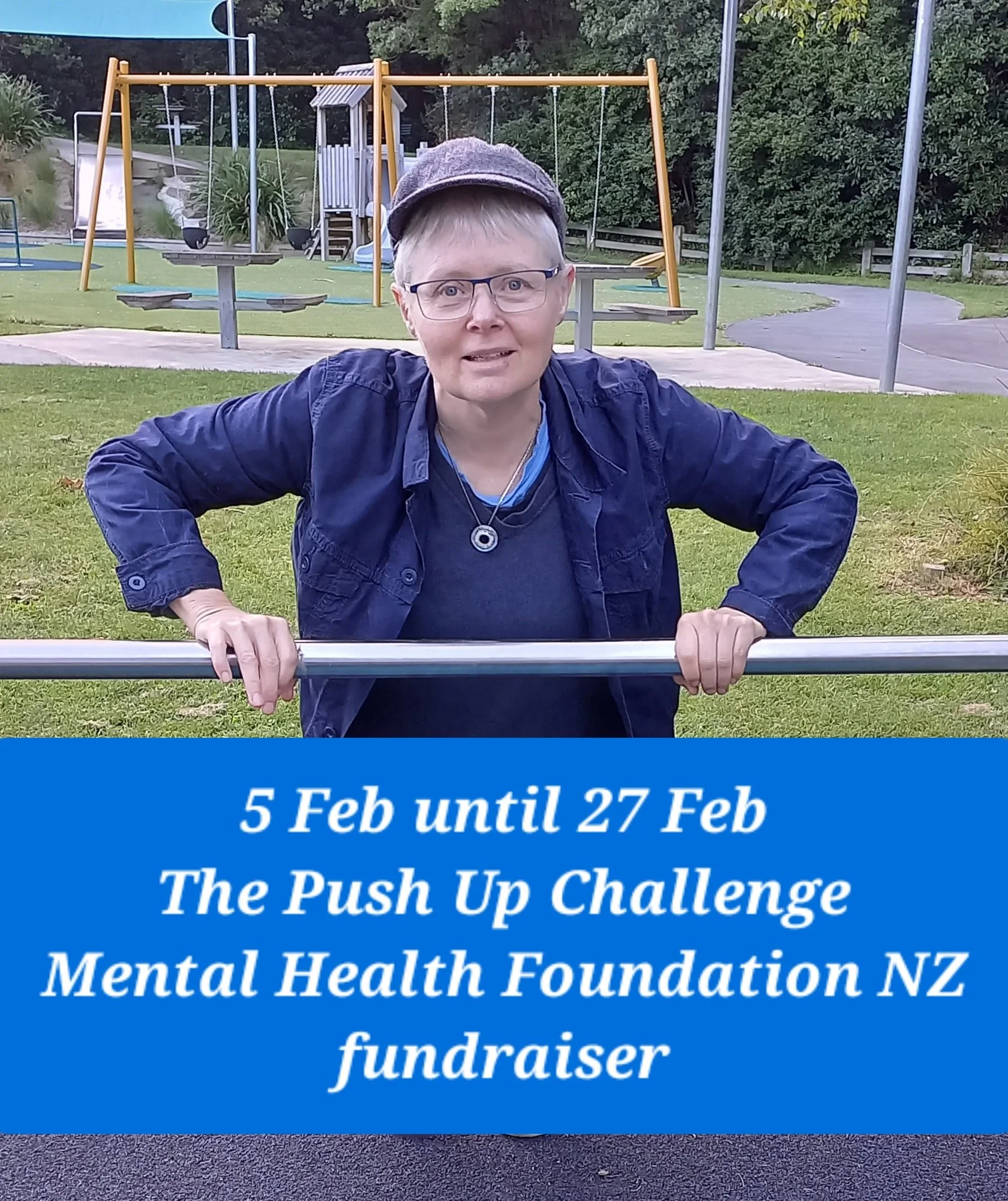 Reading for Push-Up Challenge Mental Health Foundation NZ Fundraiser