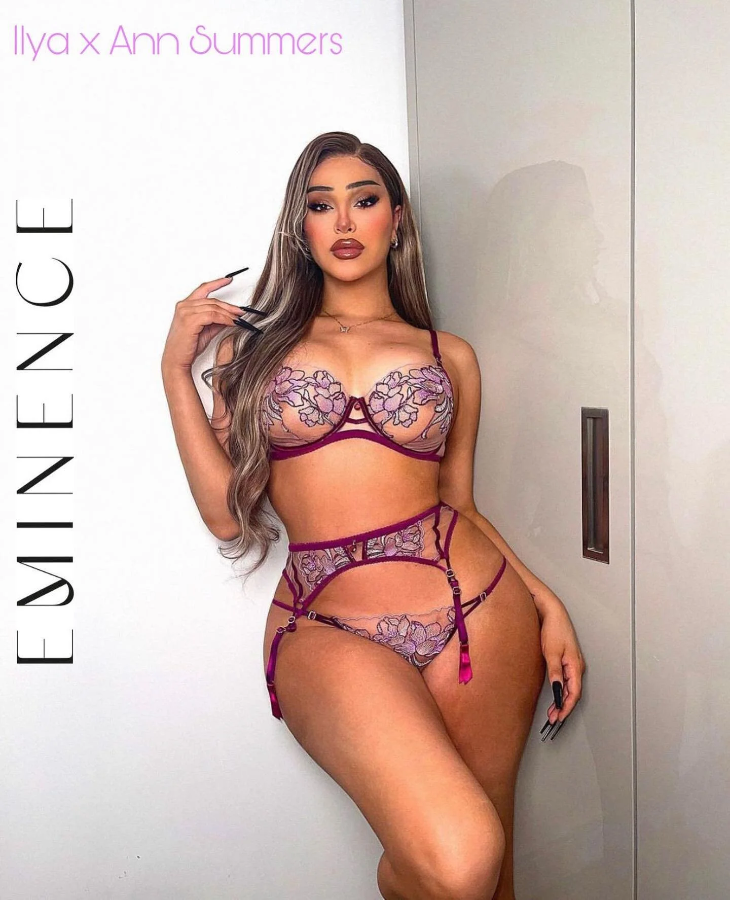 Our @ilyaselyn looking 🔥 in her @annsummers collaboration 💜