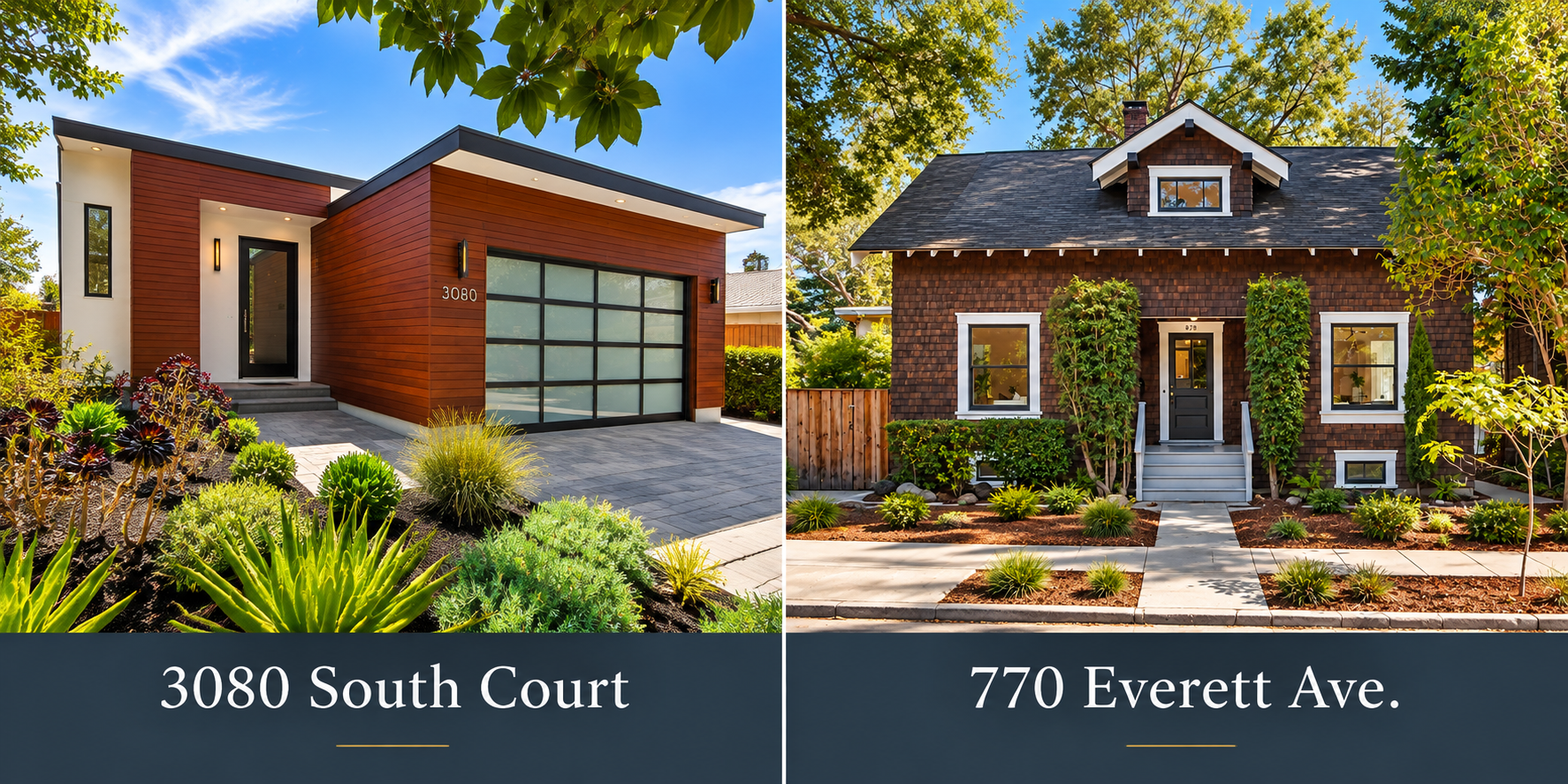 A Tale of Two Palo Alto Homes: A 2019 Modern Masterpiece and a 1912 Craftsman Full of Potential