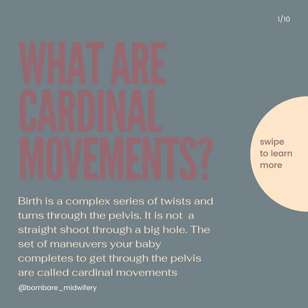 Cardinal movements are the set of movements that your baby makes through the pelvis on it's way to birth. ⁠
⁠
Understanding what these movements are and where they occur in the pelvis is the key to knowing how you can speed up your labour. ⁠
⁠
Want t