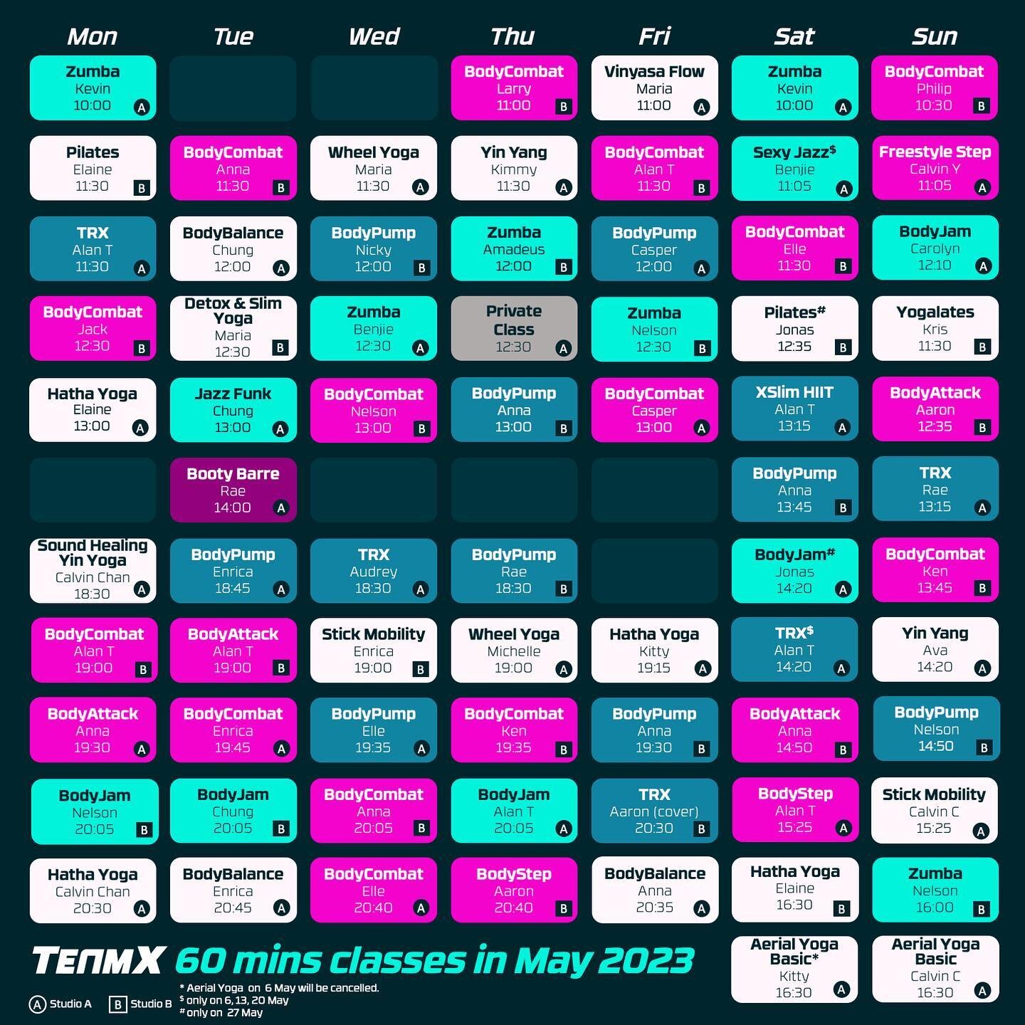 May Class Timetable Update
Get ready to jazz up your weekends with Benjie's new Sexy Jazz class on Saturday mornings, while Jonas is away in May! Don't miss out on this opportunity to learn some fun and sexy moves. And, we're thrilled to welcome Mich