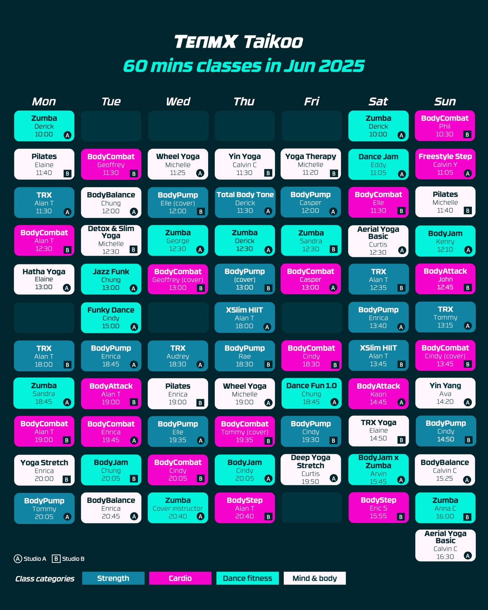 June Class Timetable is out!
6月時間表出爐