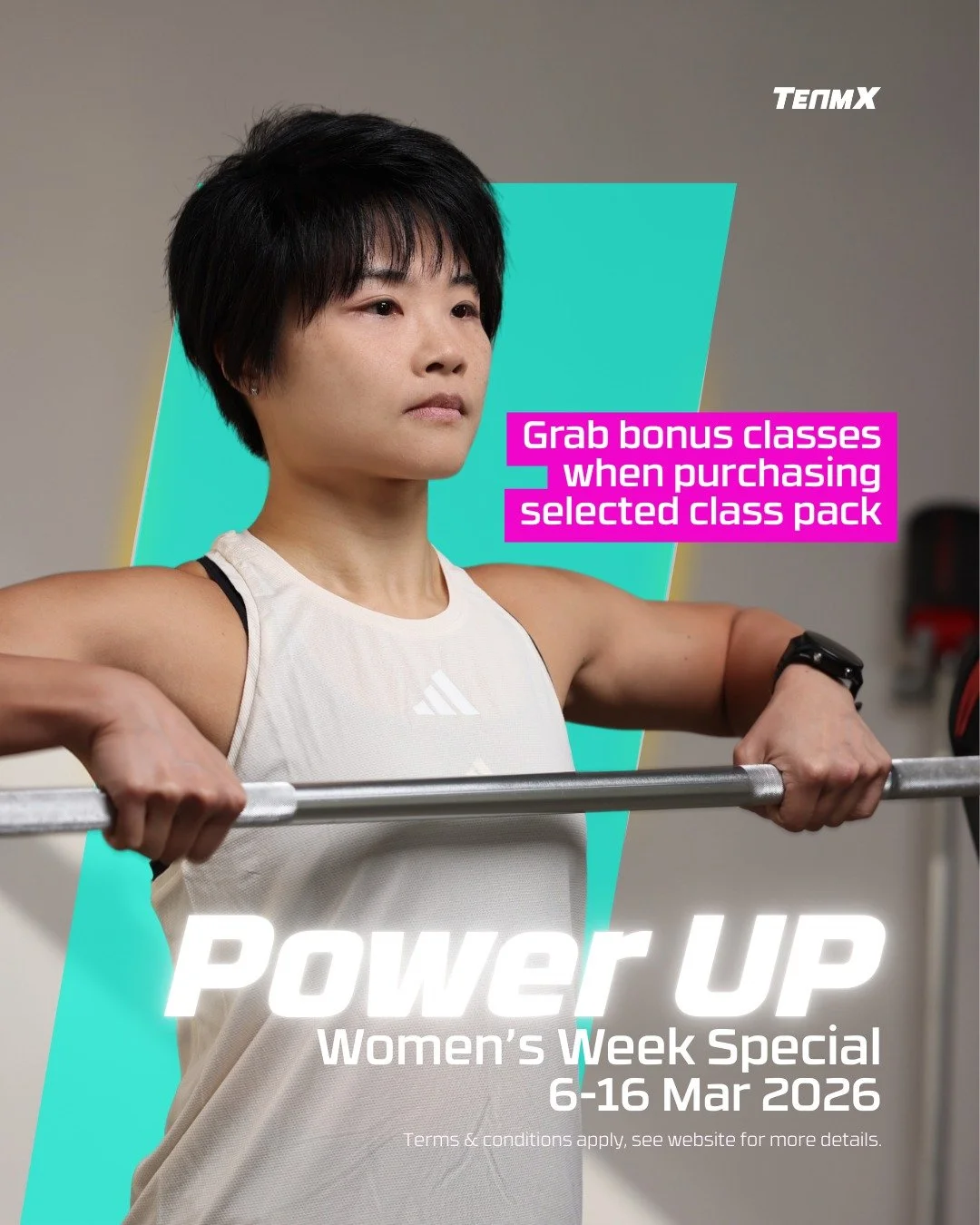 💪 POWER UP: Women's Week Special | Celebrate Strength Together! 💪

This March, we're celebrating Women's Day by honoring all the powerful women who inspire us - and EVERYONE is invited to join! 👑
From 6-16 March 2026, power up your fitness journey