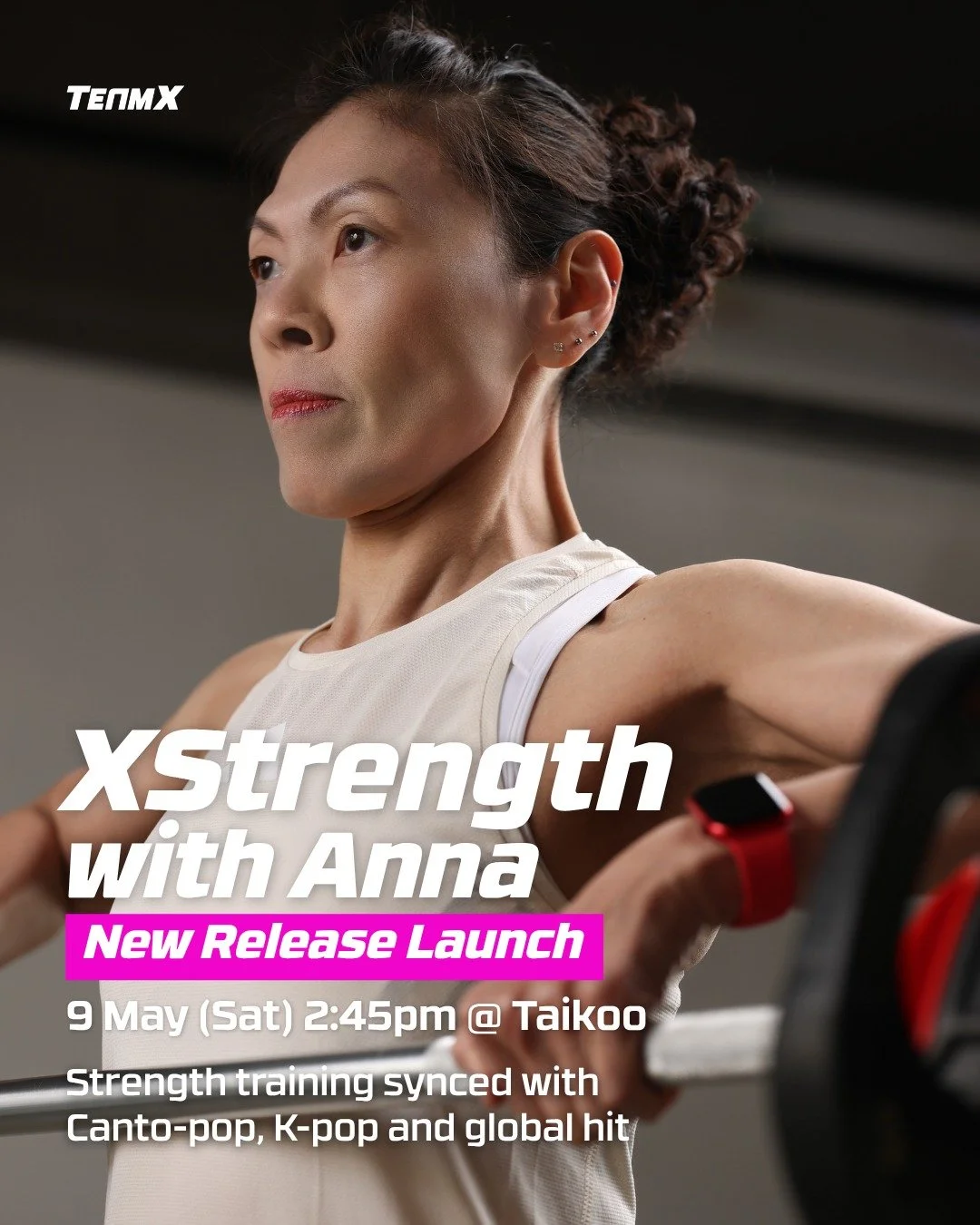 Get ready to lift to the beats you love! 🎧💪 We are thrilled to announce that Anna will be leading the official launch of our latest XStrength release at TeamX Taikoo!

This new release brings the perfect mix of Canto-pop, K-pop, and global hits to 