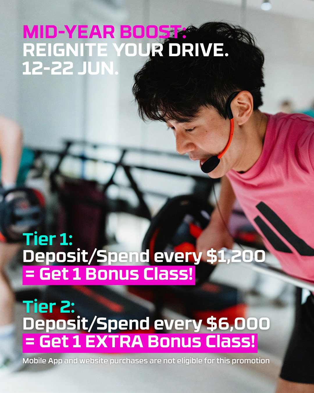 TeamX Hong Kong Mid-Year Boost Promotion June 2026 — earn bonus class credits when you deposit $1,200 or $6,000 at Taikoo or Art Piece studio