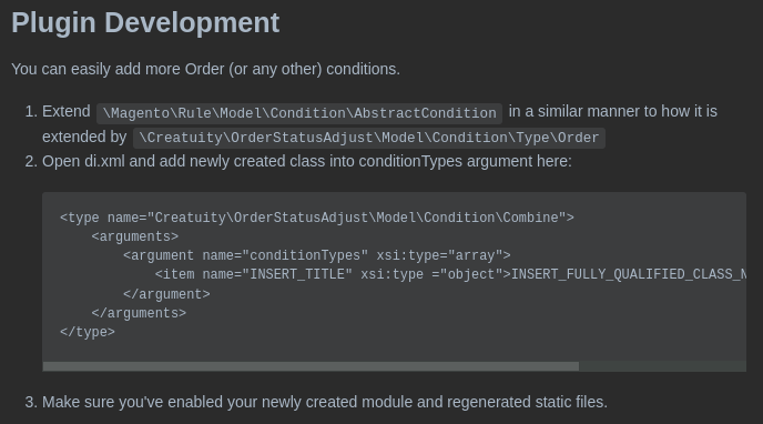  Allow the addition of new rules by other modules via XML 