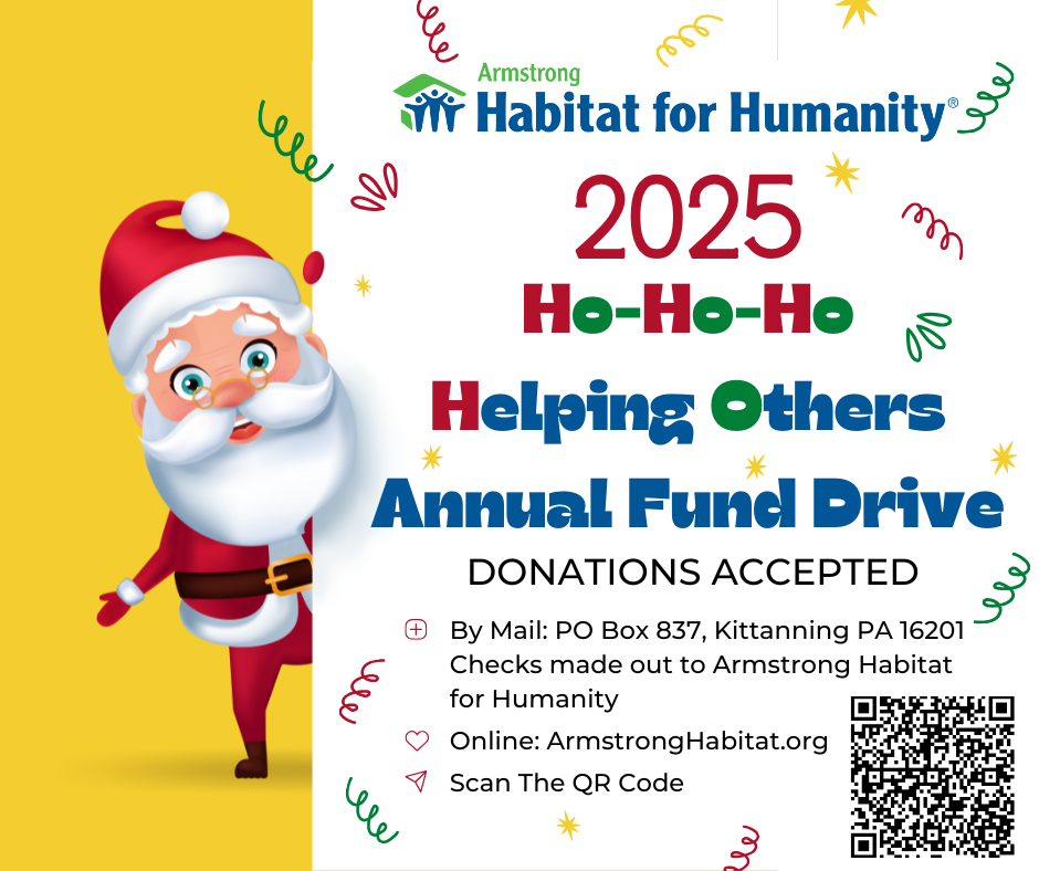 Ho-Ho-Ho Helping Others Annual Fund Drive - Armstrong Habitat for Humanity