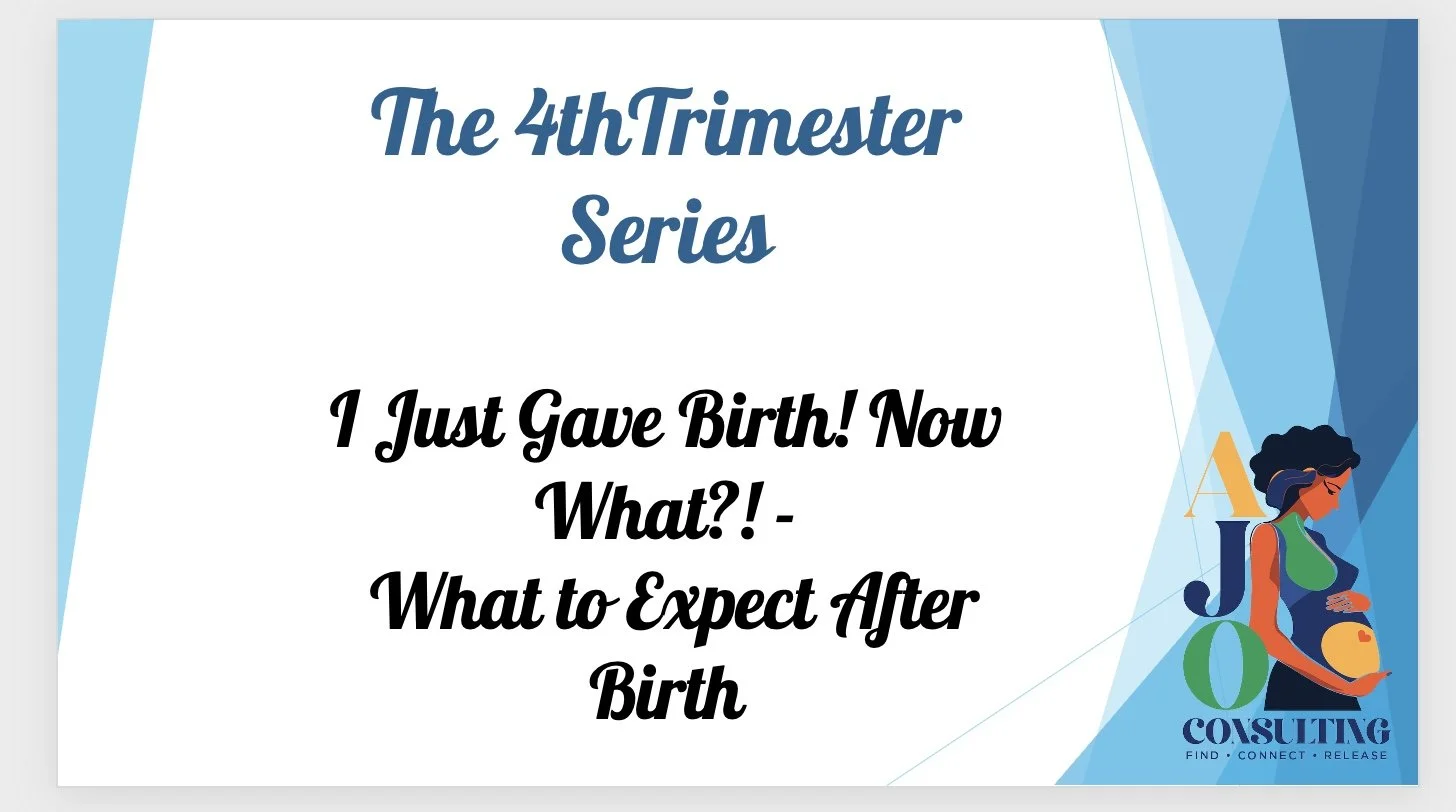 The 4th Trimester Series - I Just Gave Birth! Now What?!