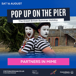 Partners in Mime - Pop Up on the Pier event