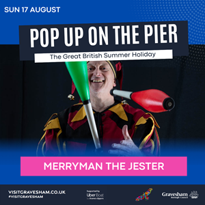 Merryman the Jester - Pop Up on the Pier event