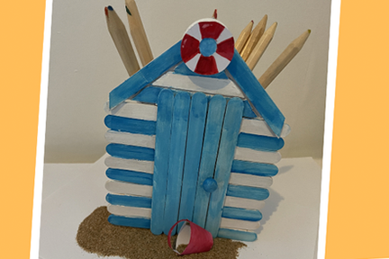 Beach Hut Pencil Pot Workshop