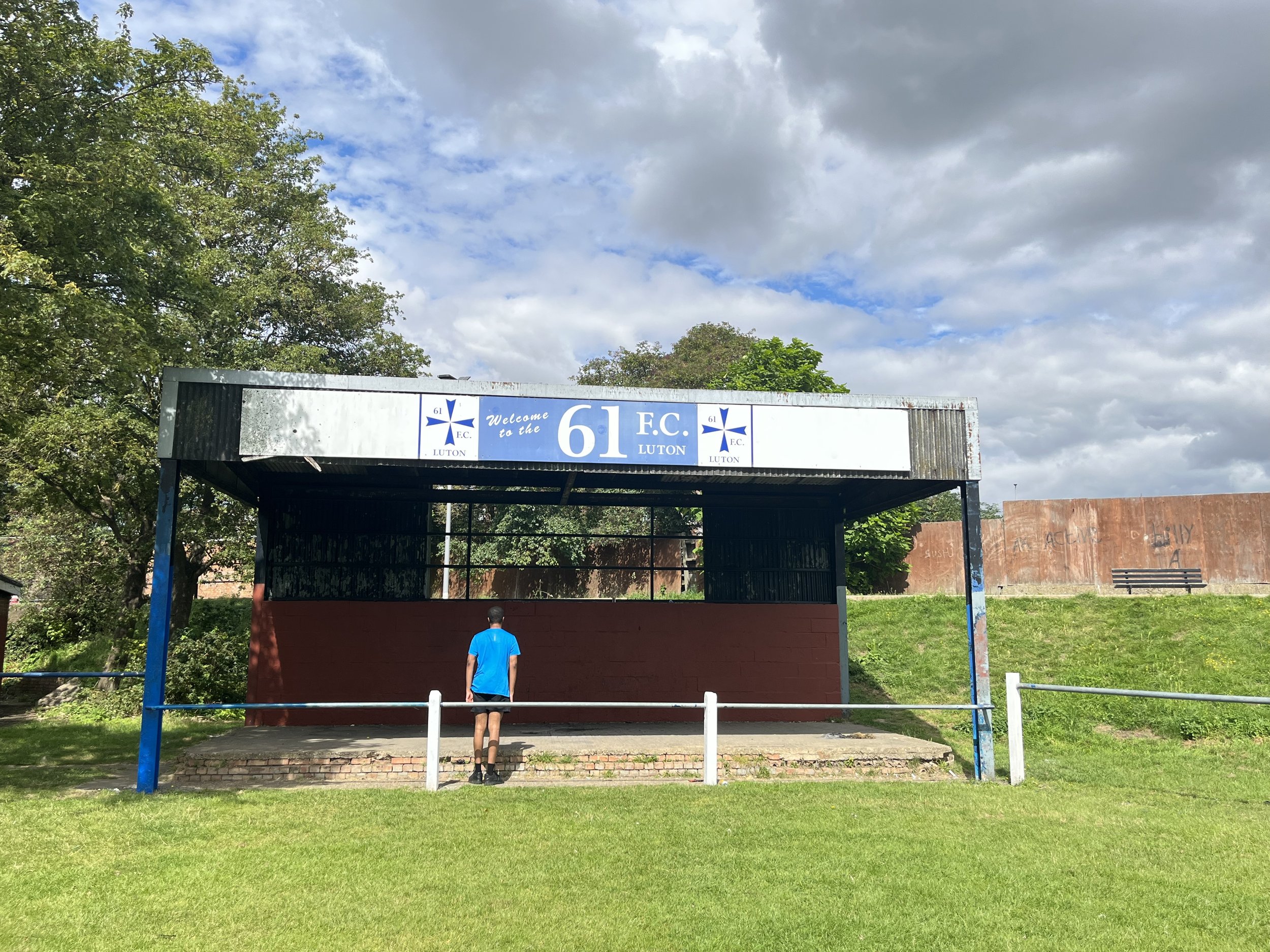 The 61 FC, Luton. Stand built 1982.
