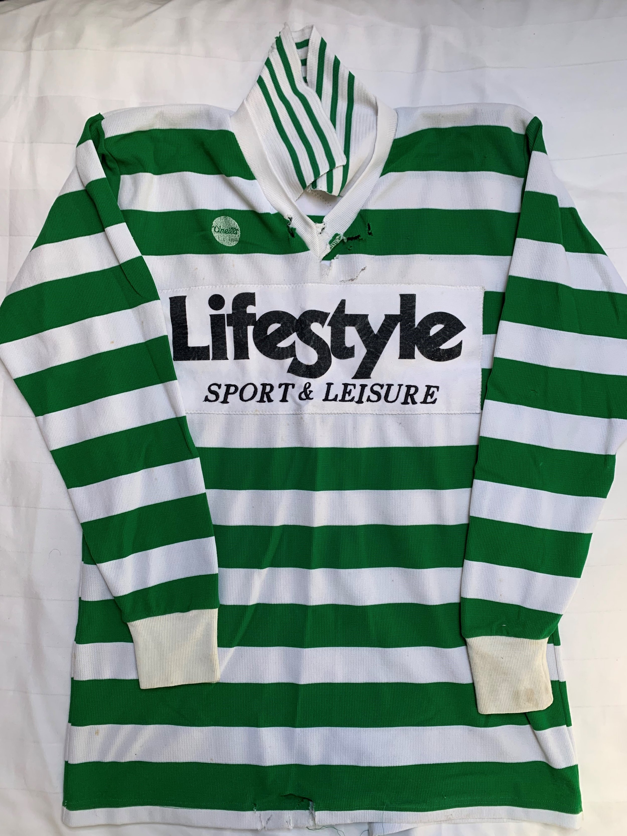 Shamrock Rovers jersey (worn). 1978.