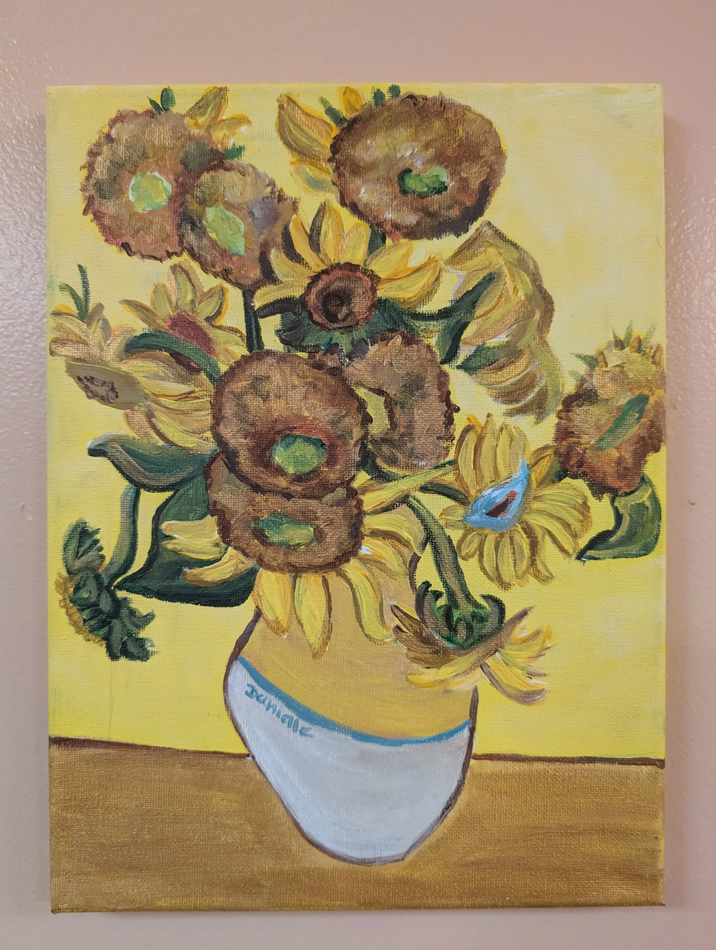 VanGogh Sunflowers Art History &amp; Paint!