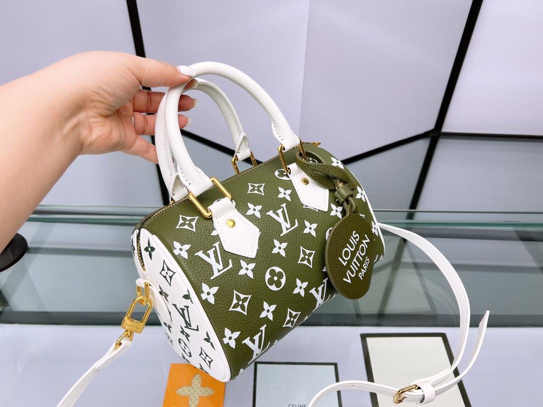 Louis Vuitton Limited Edition Sunset Kaki Monogram Marshmallow Bag