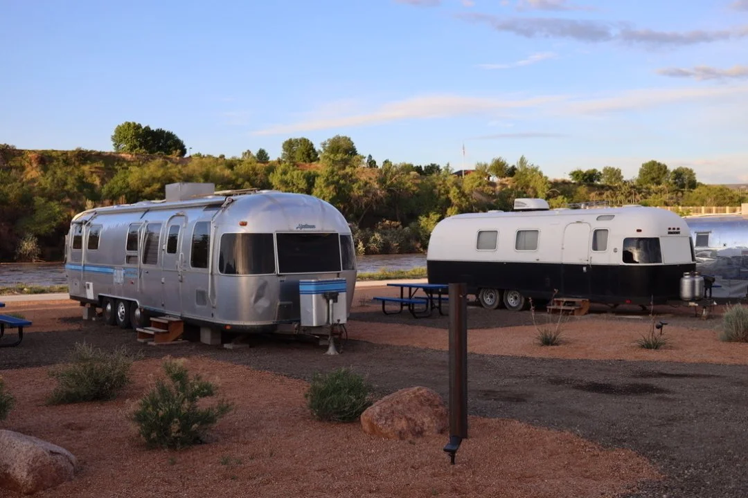 Looking for a unique stay? Our vintage airstreams overlook the Colorado River and bring back those perfect nostalgic feelings!