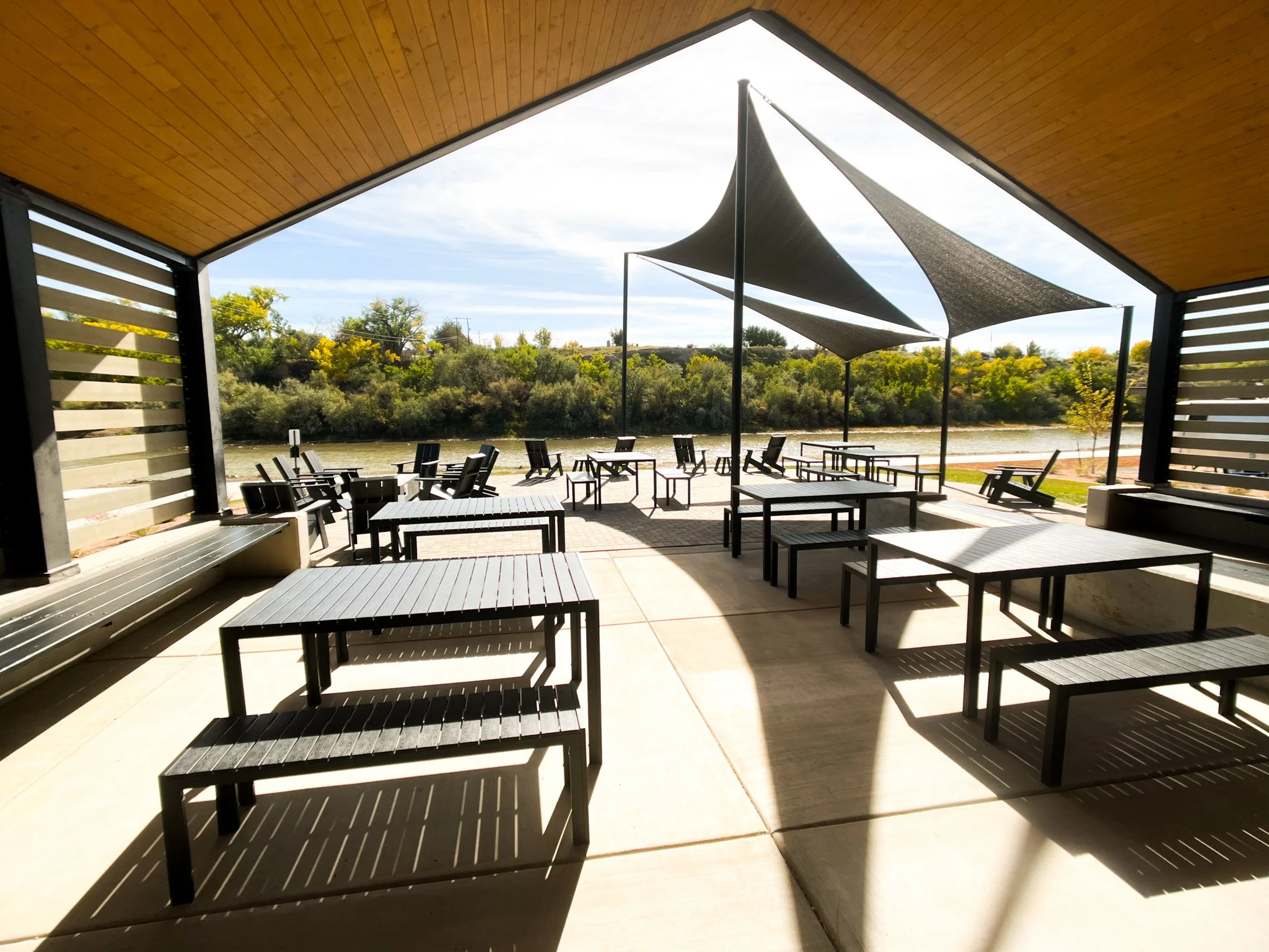 Okay but have you seen our patio? 👀
River views, shade sails, and happy hour every single day from 3:30&ndash;5:30pm. 

We'll see you out here!

#CampEddy #GrandJunction #RiversideLiving #ColoradoRiver #HappyHour #VisitColorado #ExploreGrandJunction
