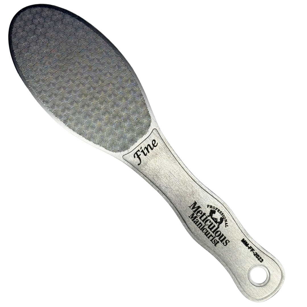 Meticulous Manicurist Professional Stainless Steel Foot File Fine Side