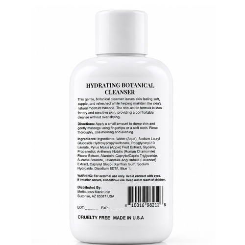 dydrating botanical cleanser meticulous manicurist skincare back.png