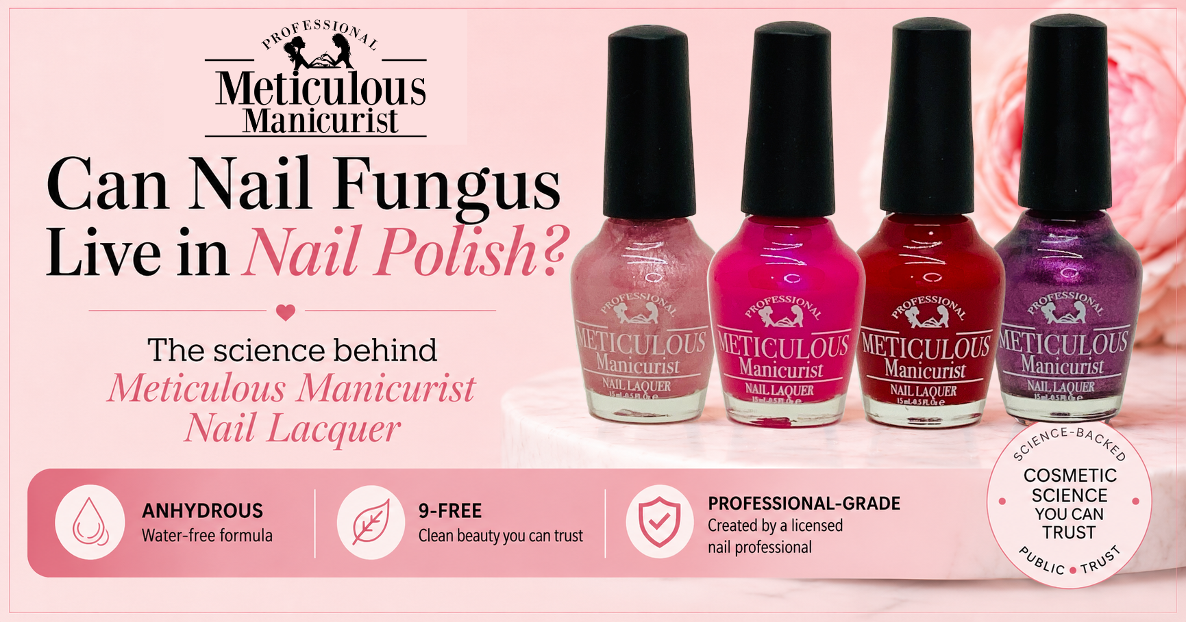 Meticulous Manicurist Nail Lacquer professional 9-free nail polish line
