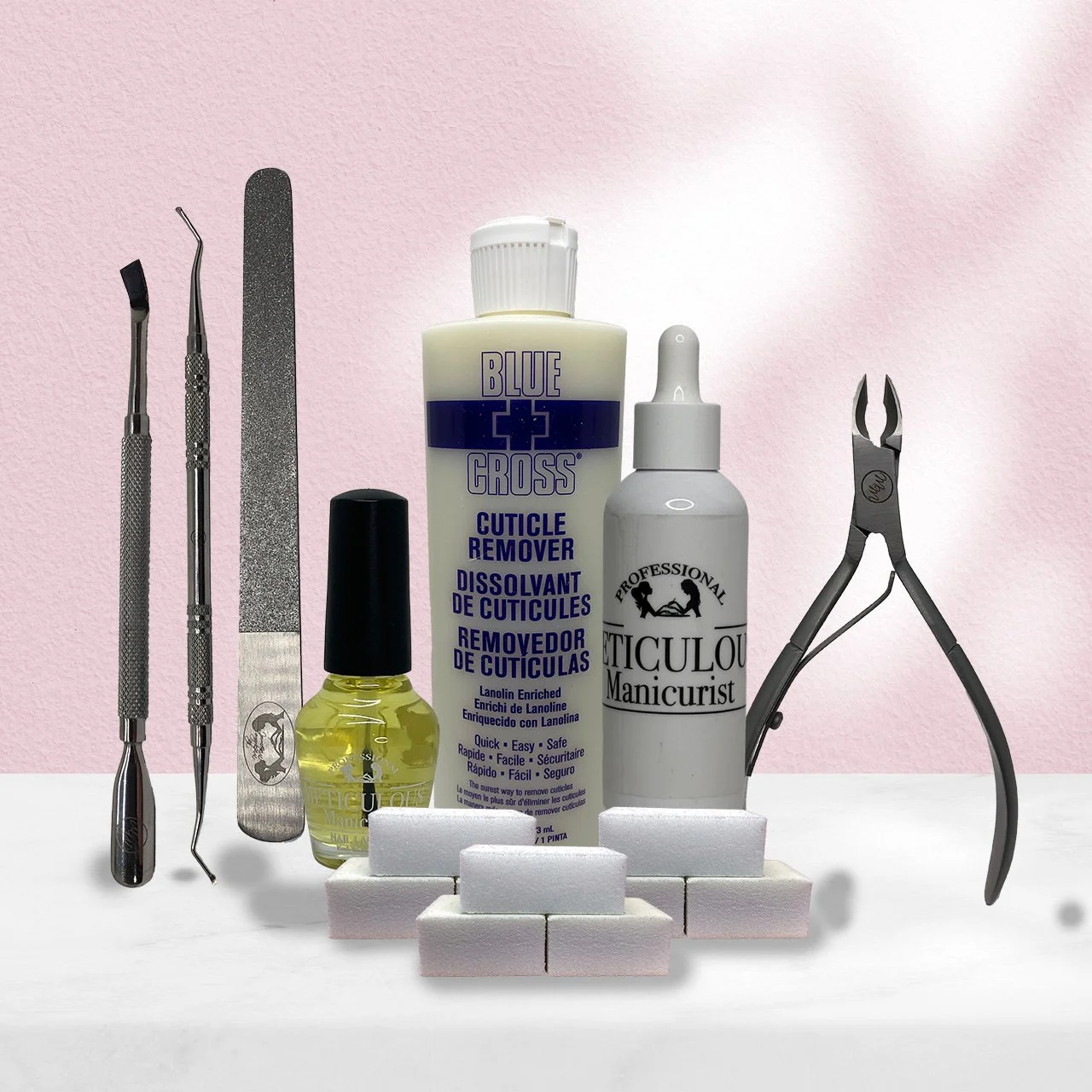 Deluxe pedicure kit for toenail care