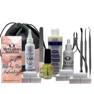 Complete foot care kit for thick toenails and dry feet