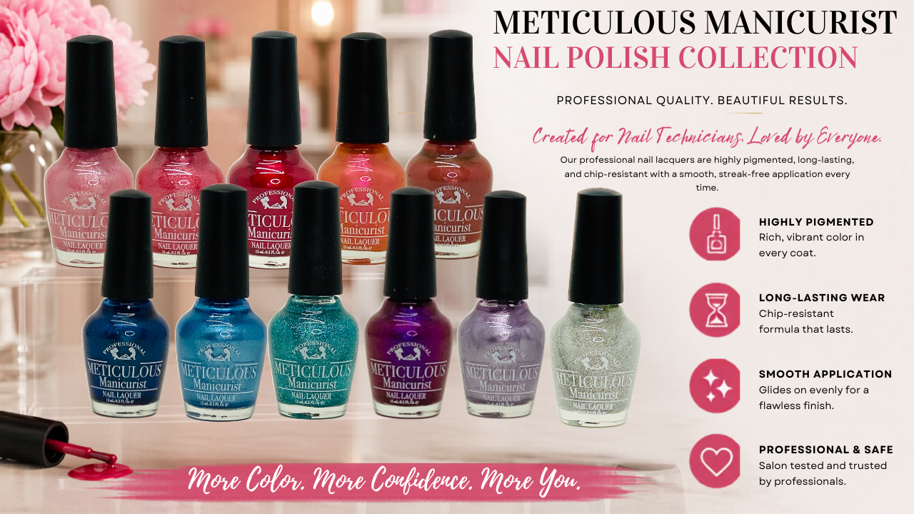 The Meticulous Manicurist Pedicure Tools for nail technicians, caregivers, nurses, and anyone who needs help with their nails.