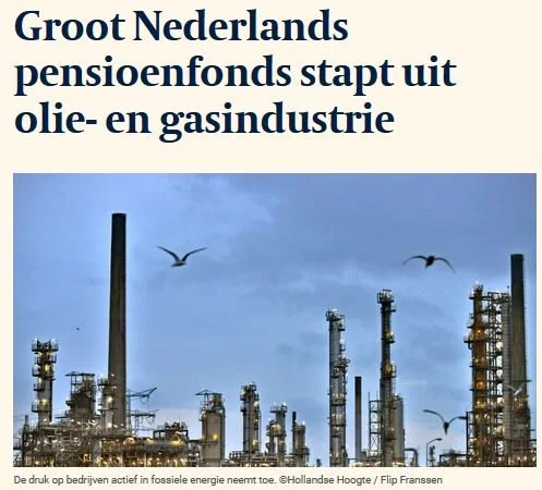 Horeca en metaalfondsen stoppen met fossiele beleggingen