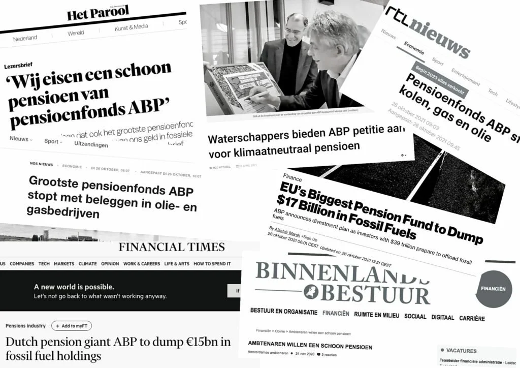ABP stapt uit beleggingen fossiele brandstoffen