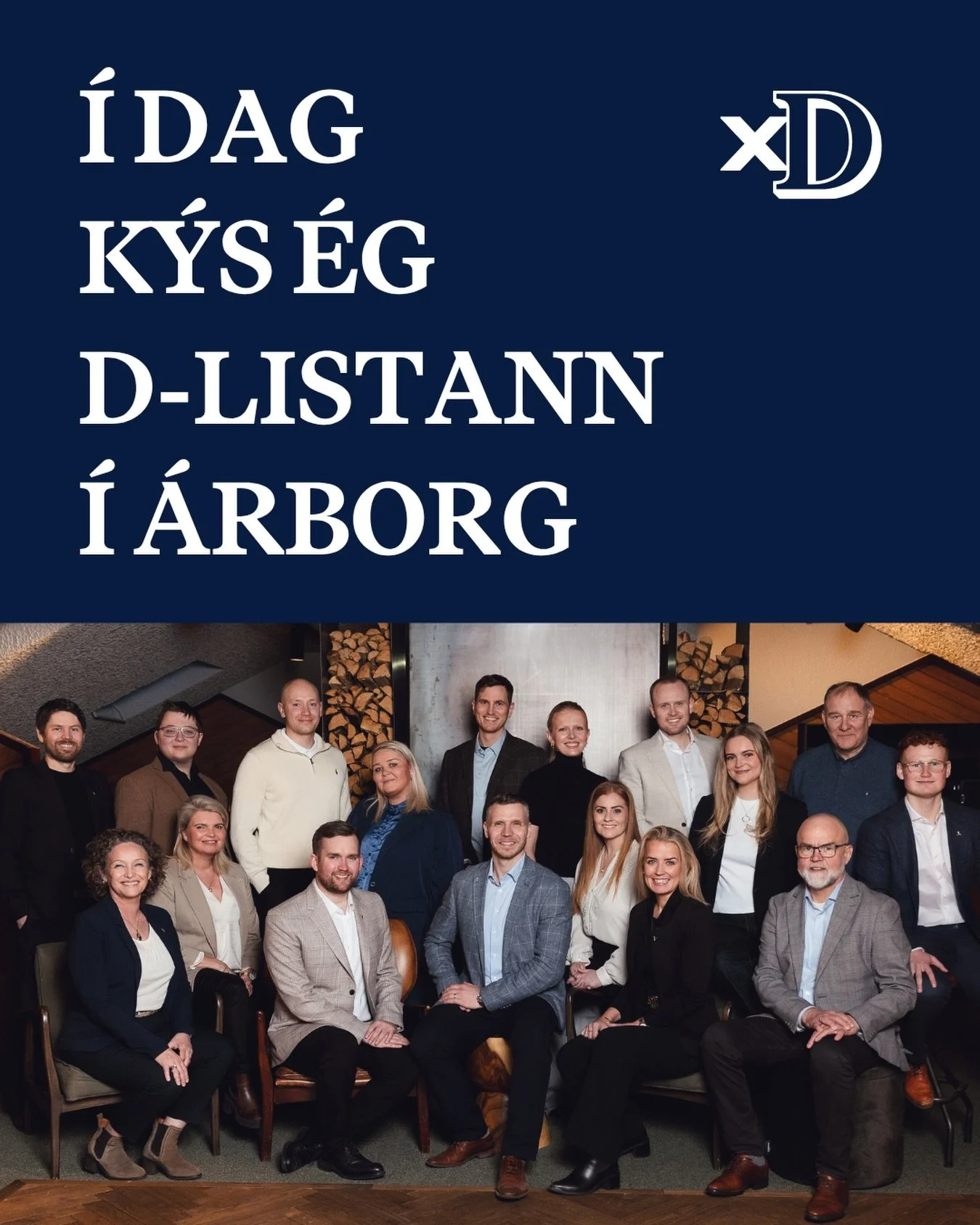 Gle&eth;ilegan kj&ouml;rdag! 

&Iacute; dag setjum vi&eth; X vi&eth; D 💙