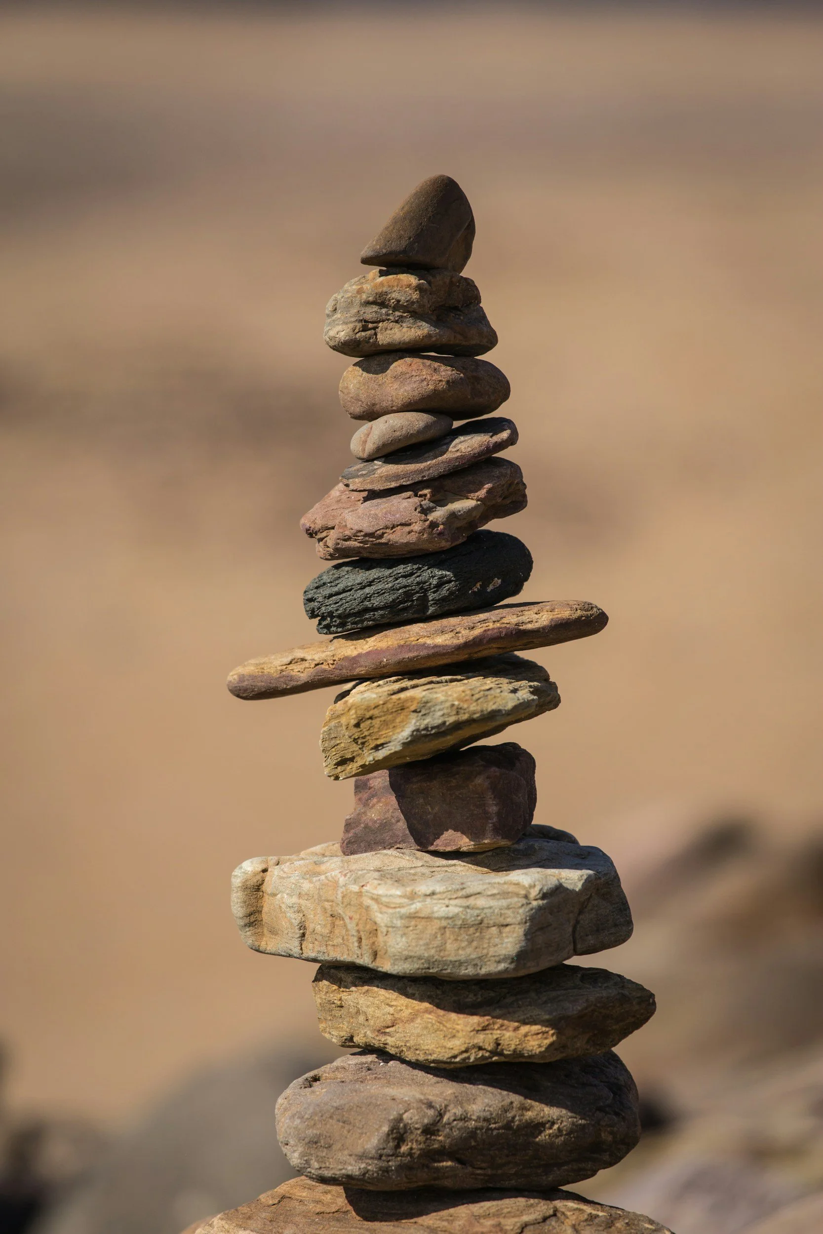 Stacked stones representing balance, stability, and recovery from binge eating disorder in Bergen County, NJ.
