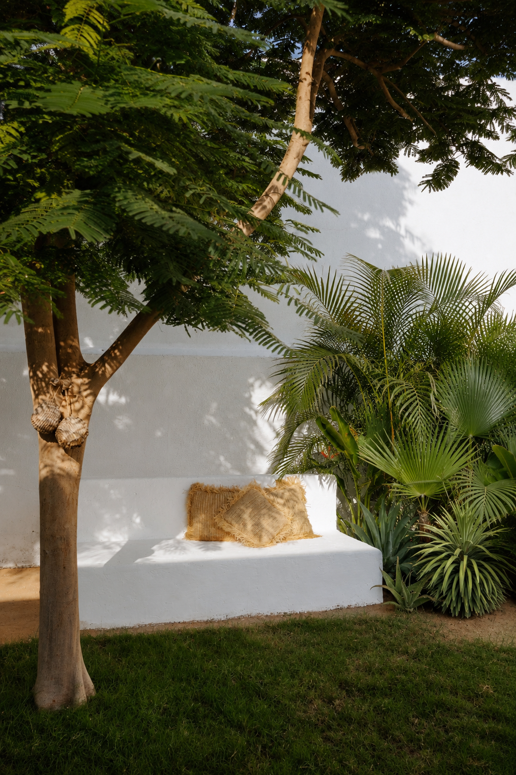 tranquil garden - Dubai - nomad villa - shoot location