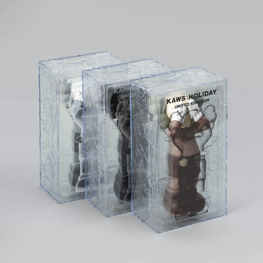 Holiday United Kingdom 2021 grey vinyl sculpture by Kaws - Dope 