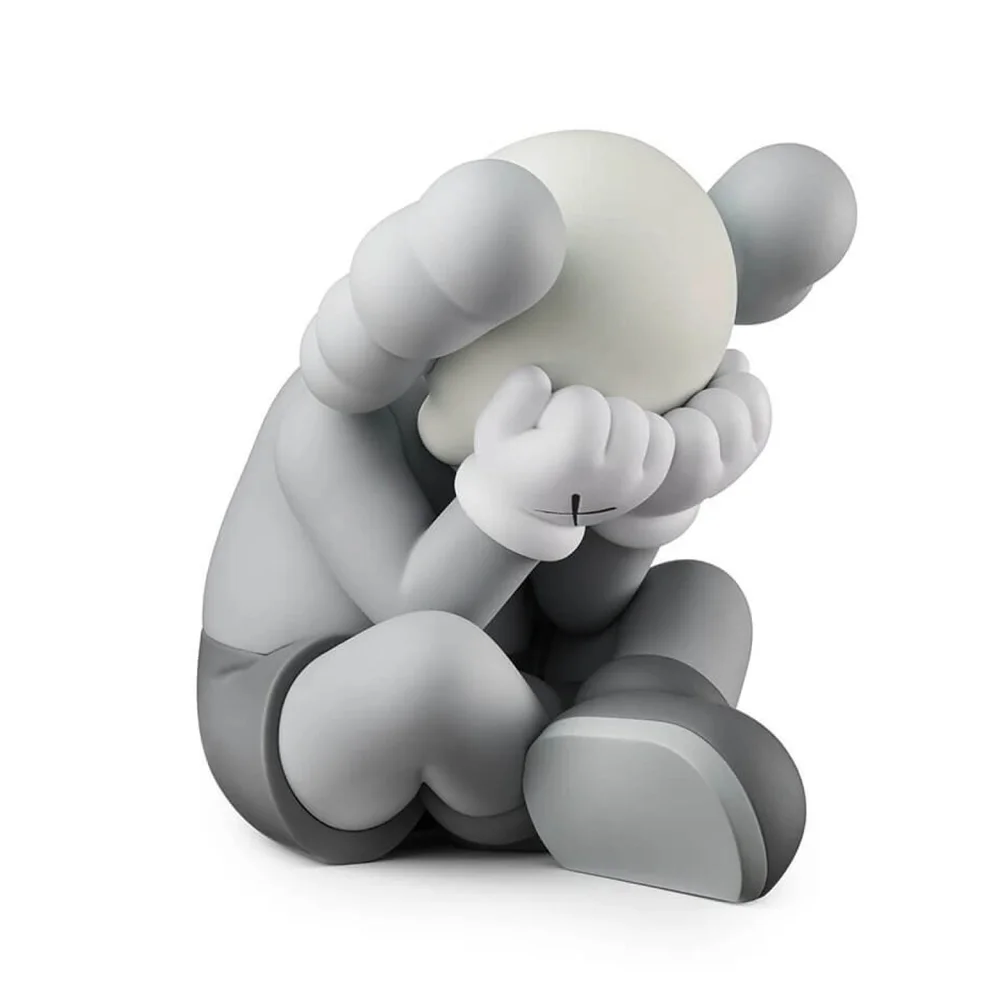 Separated gray vinyl sculpture by Kaws - Dope! Gallery