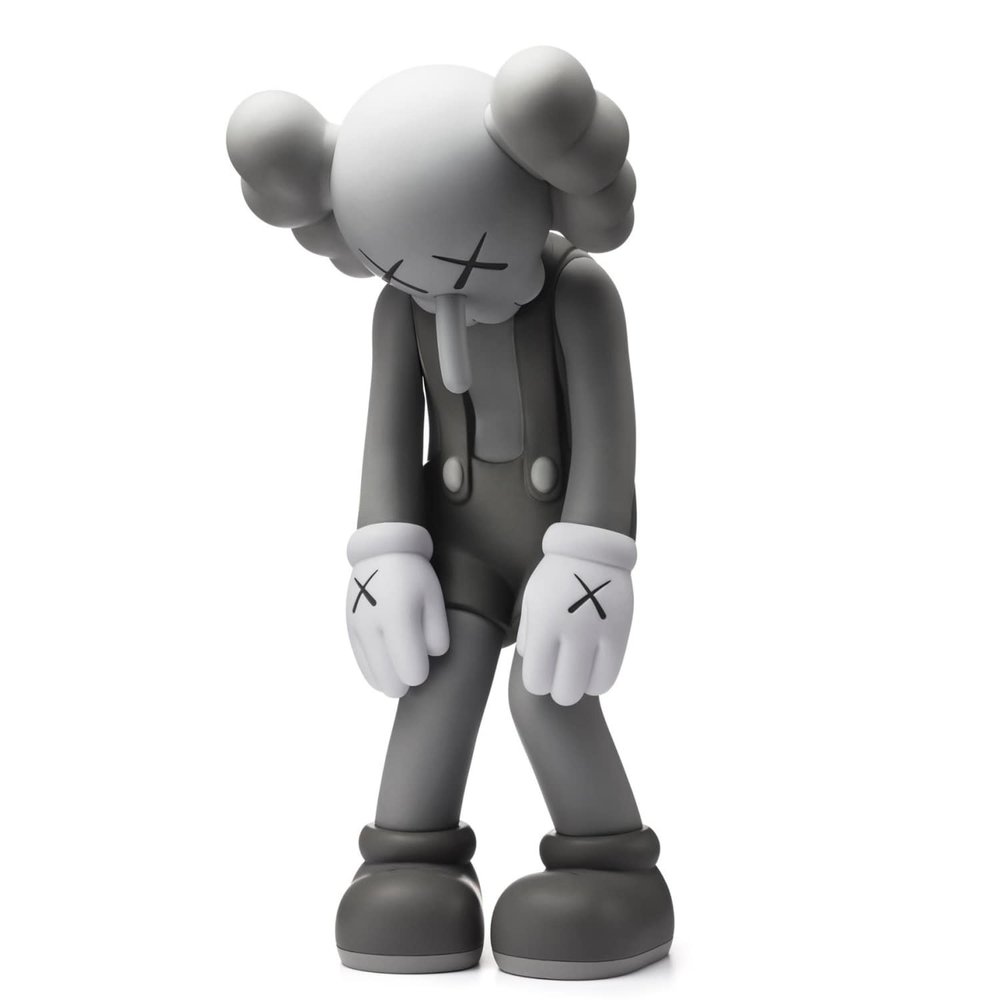 Small lie gray figure by Kaws from 2017 - Dope! Gallery