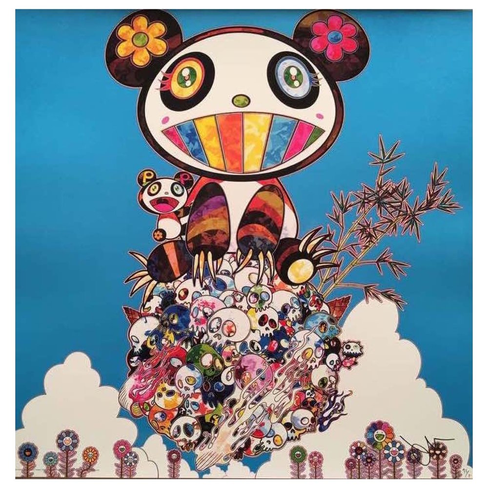 Takashi Murakami Sakura (Cherry Blossom) and Panda Print (Signed, Edition  of 300) - US