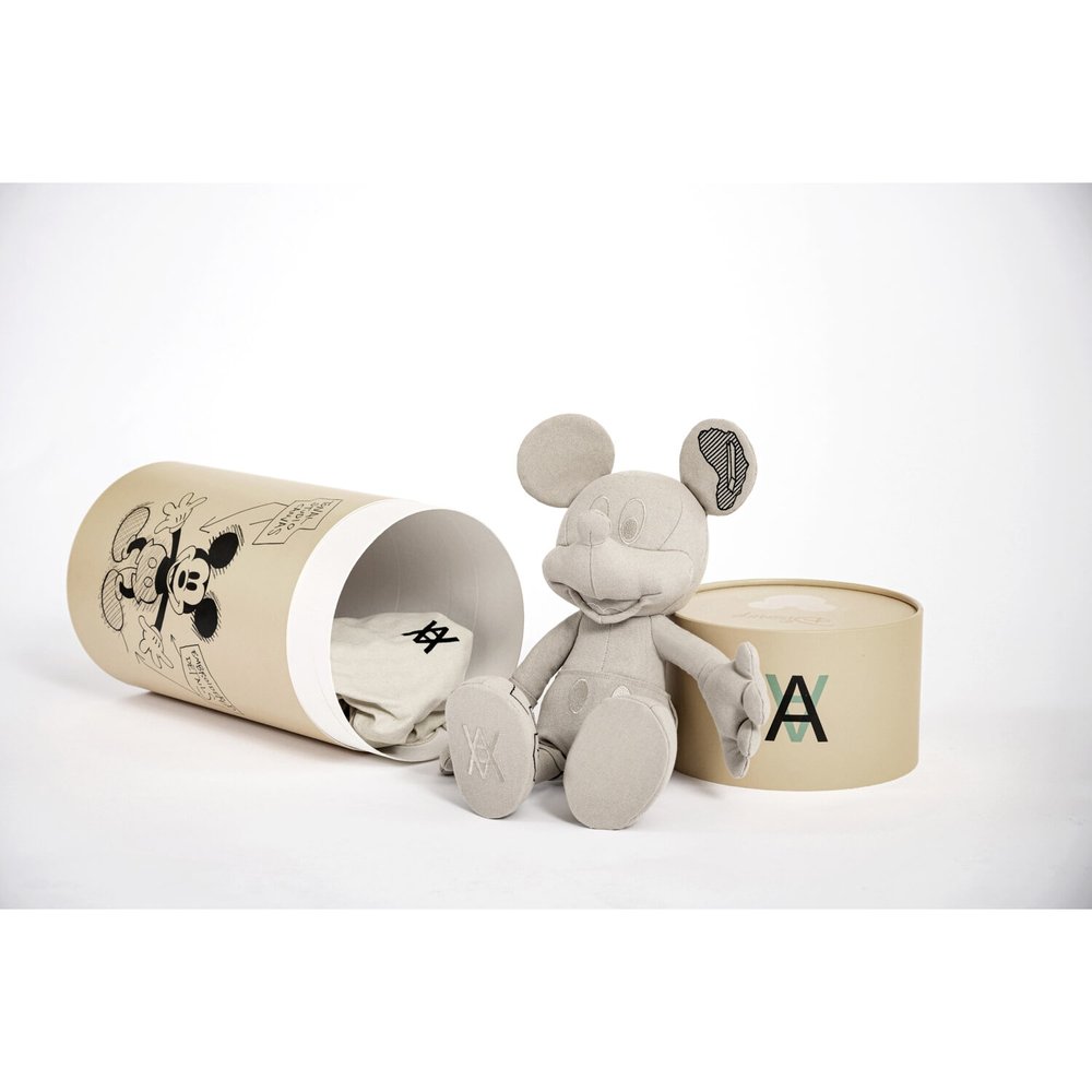 Daniel Arsham Mickey Mouse Plush Figure - Neutrals