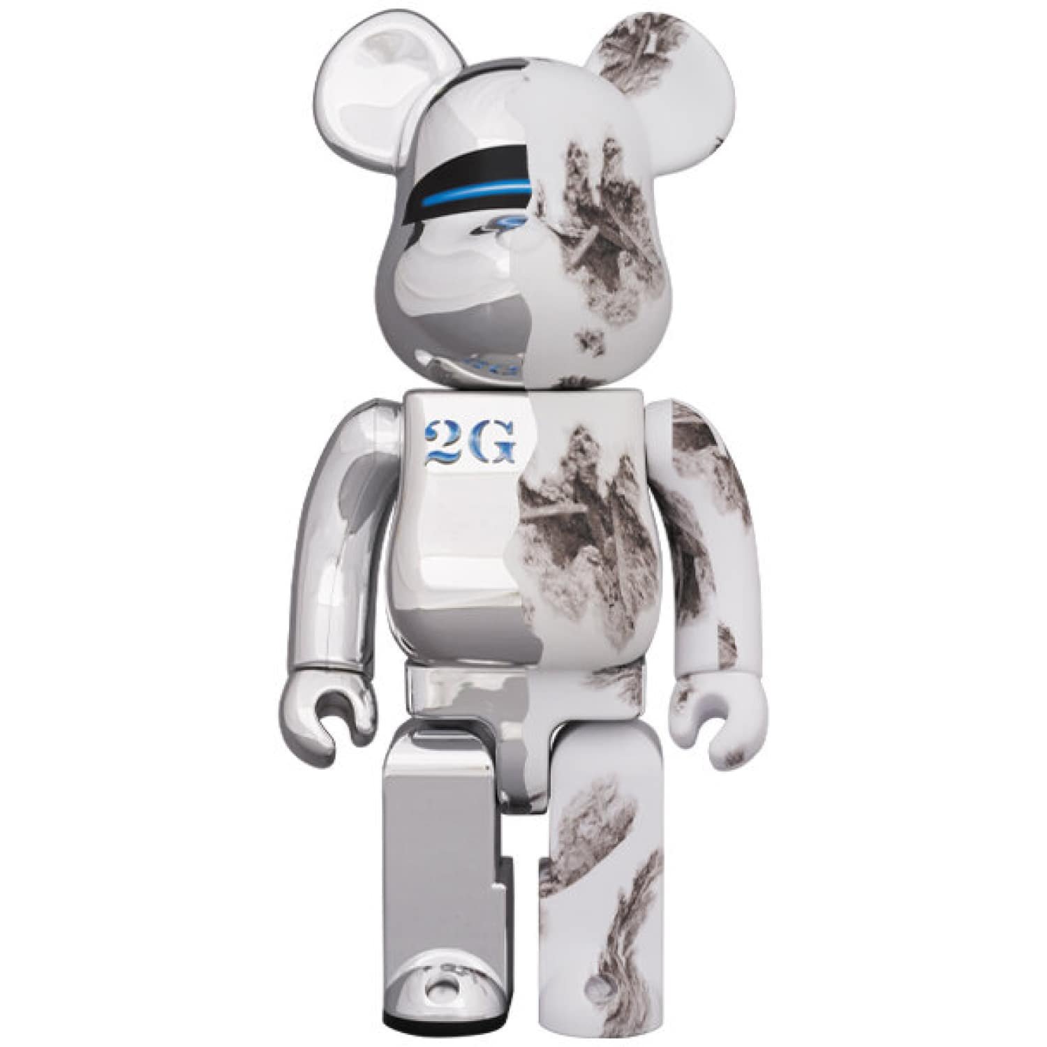 BE@RBRICK SORAYAMA 2G SILVER 400% & 100%