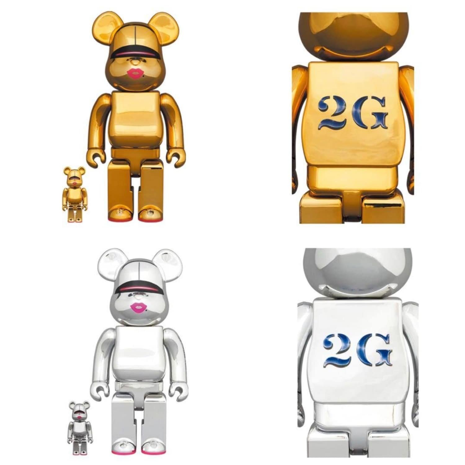 BE@RBRICK SORAYAMA 2G GOLD Ver 100％ 400％