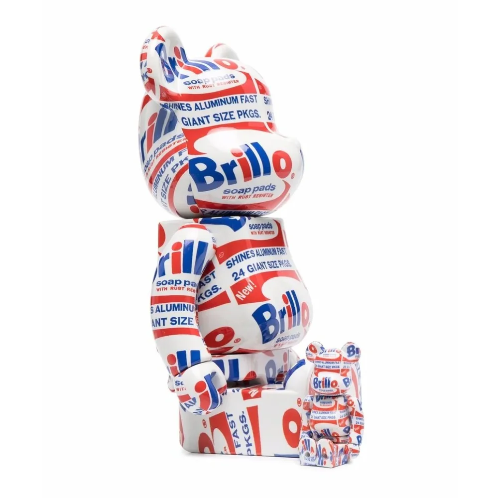 400% + 100% Bearbrick Andy Warhol Brillo 2022 - Figura de Medicom Toy