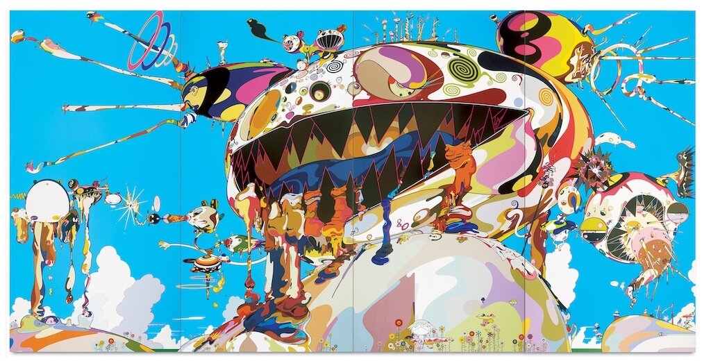 Takashi Murakami, Pastel colored flowers (2022), Available for Sale