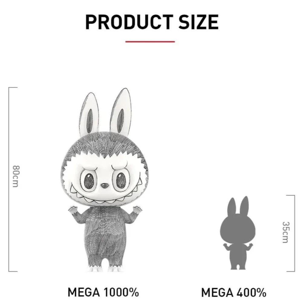 POPMART MEGA LABUBU sketch 400%スケッチ A sculpture