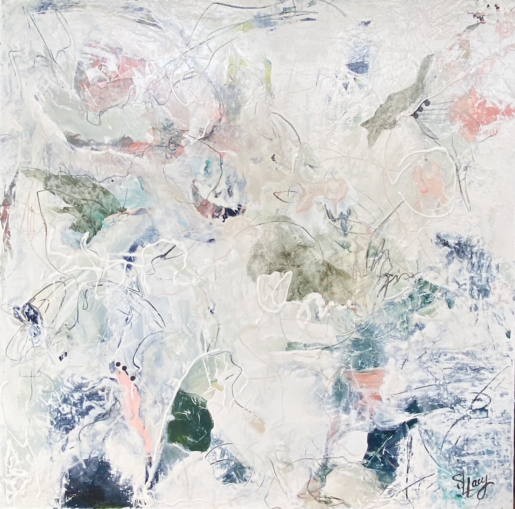 Begin Again 36x36 Canvas