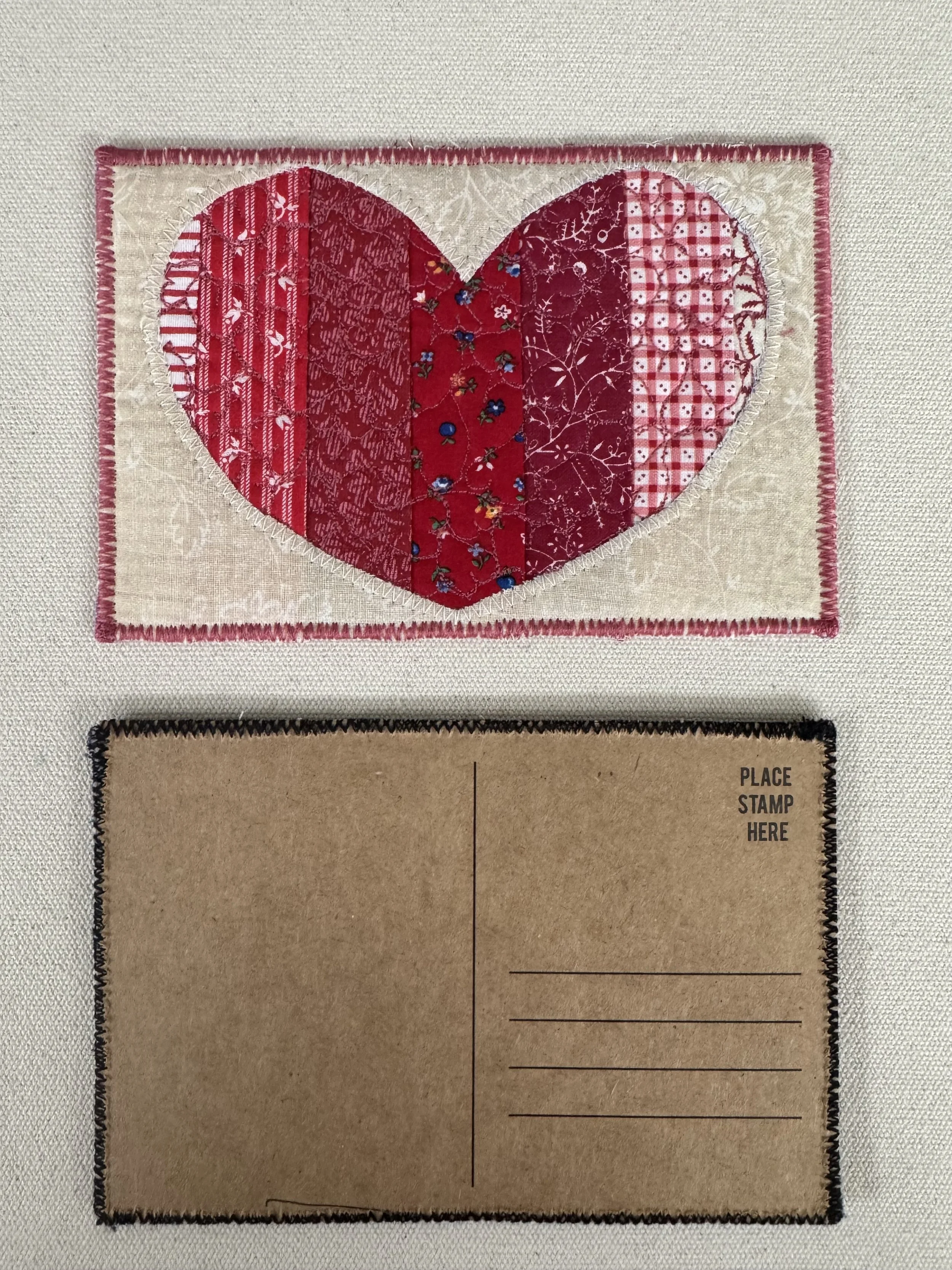 Quilted Postcards: Valentine's Day (2-week class)