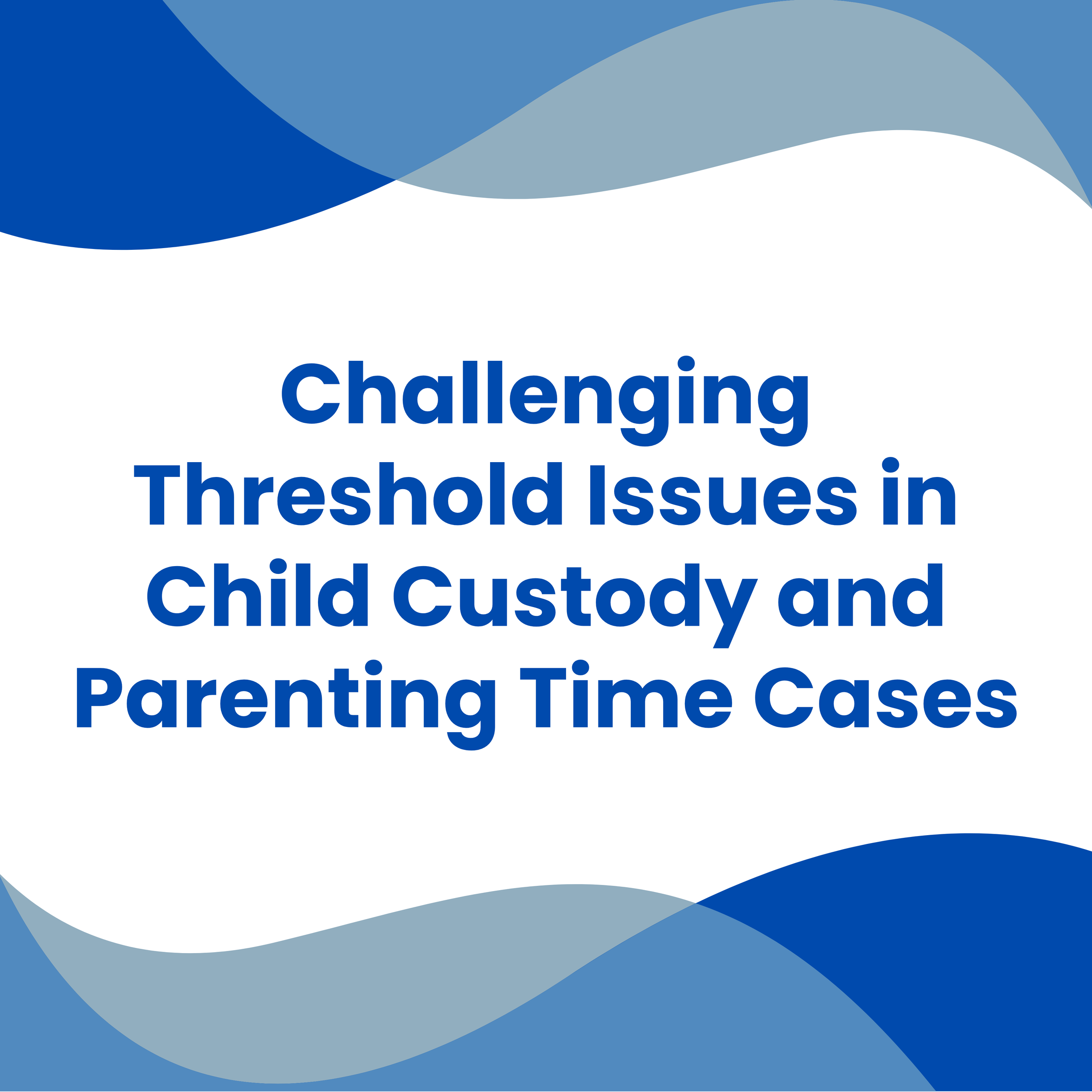 Challenging Threshold Issues — Speaker Law Firm