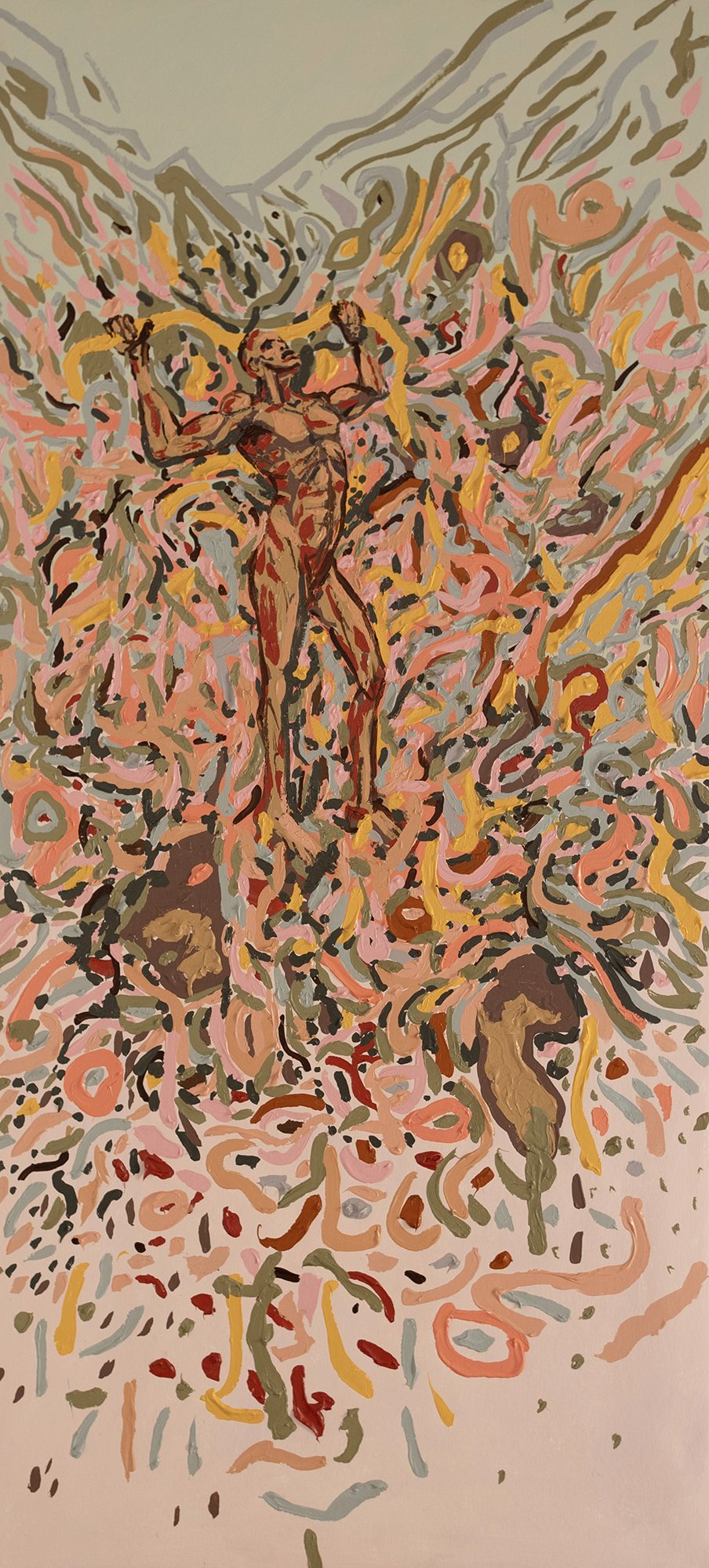 Yo soy la Ley (2024)
Acrílica sobre lienzo de algodón
160 x 73.5 cm
US 1,800