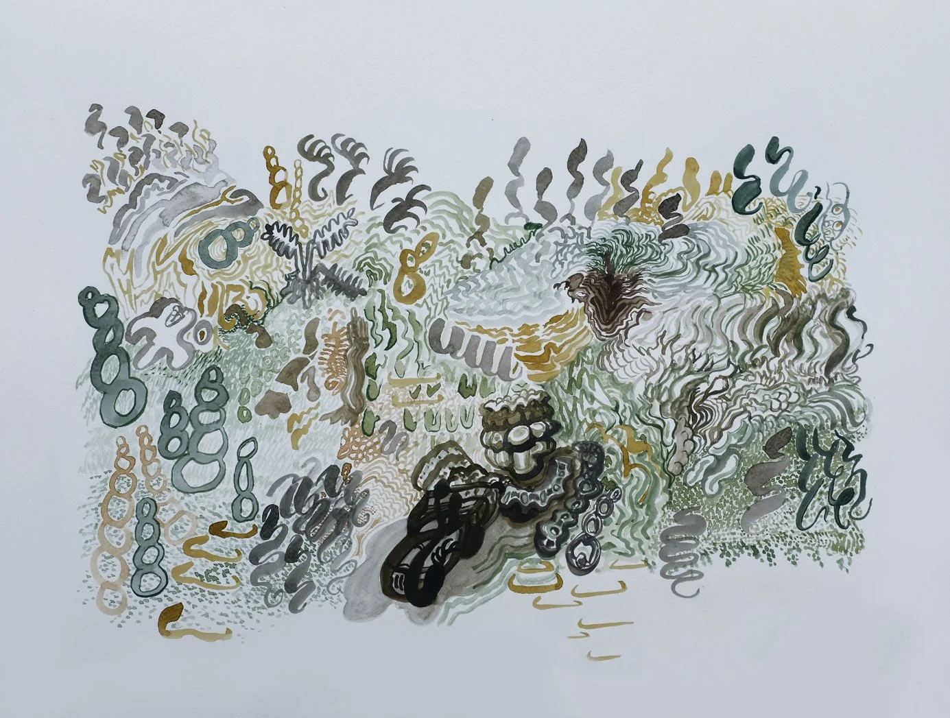 Contabilidad (2024)
Acuarela sobre papel Fabriano
45.75 x 61 cm
US 400