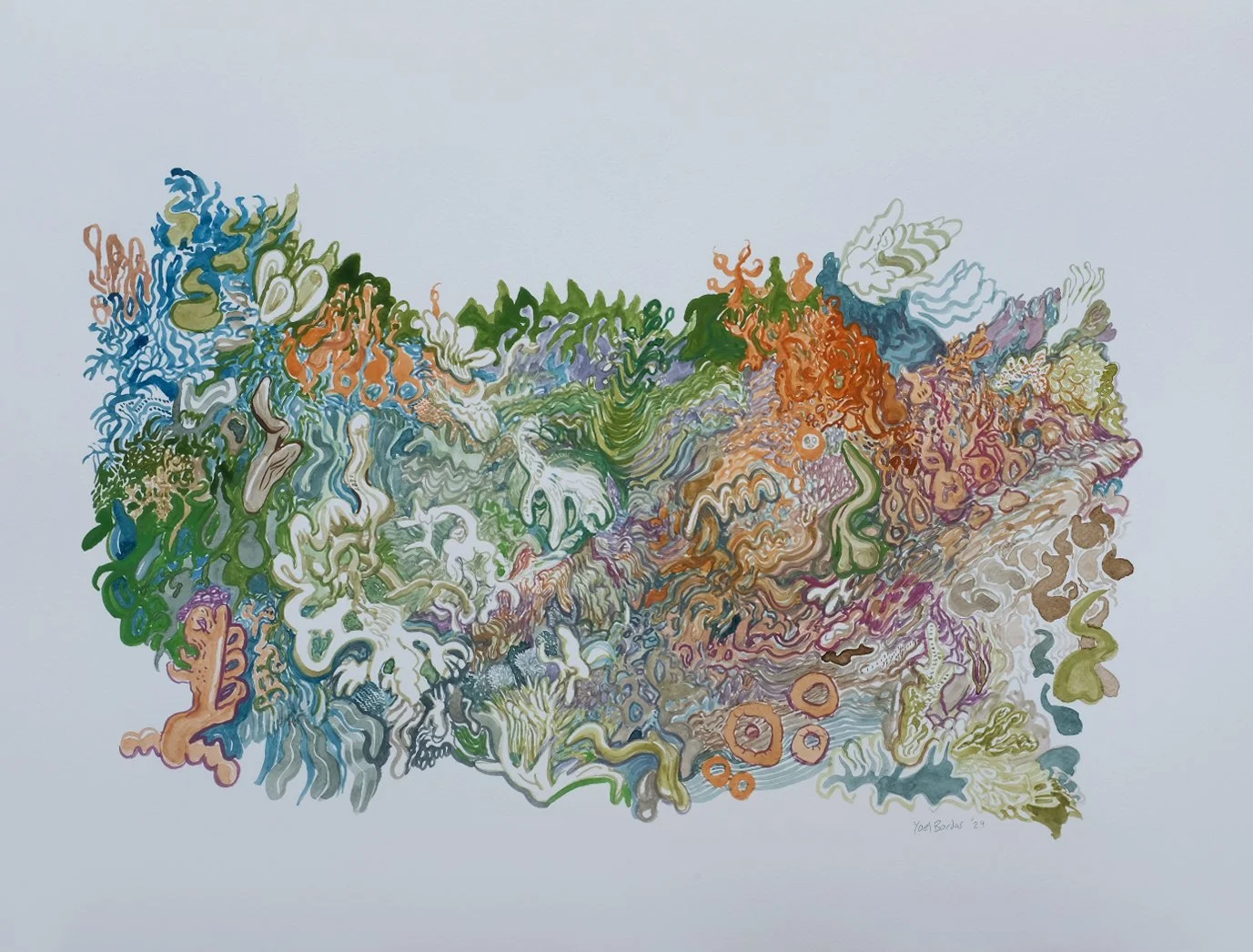 Mío (2024)
Acuarela sobre papel Fabriano
45.75 x 61 cm
Colección Privada