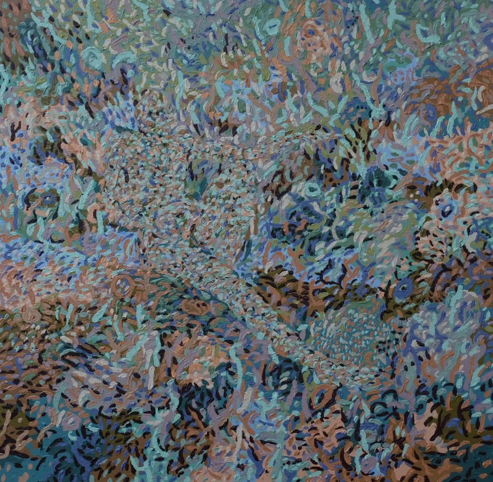 "Cómo integro a Adán" 2025
Disponible
55" x 55"
Acrílica sobre lienzo